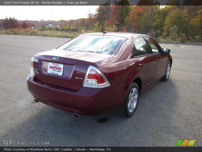 Merlot Metallic / Charcoal Black 2007 Ford Fusion SE V6