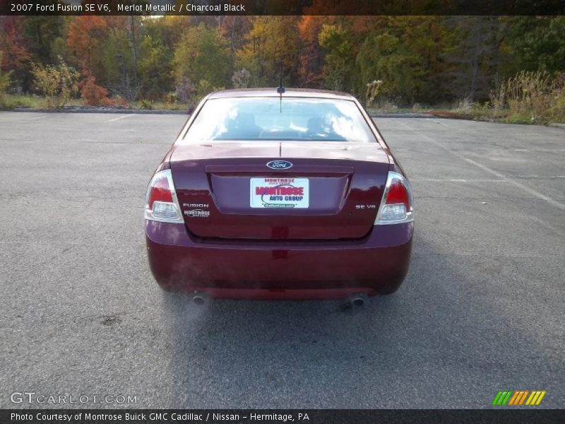 Merlot Metallic / Charcoal Black 2007 Ford Fusion SE V6