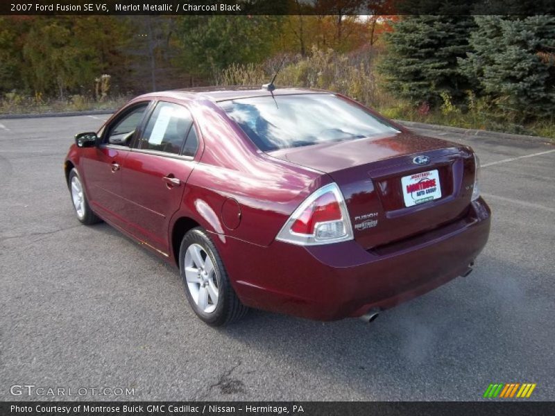 Merlot Metallic / Charcoal Black 2007 Ford Fusion SE V6