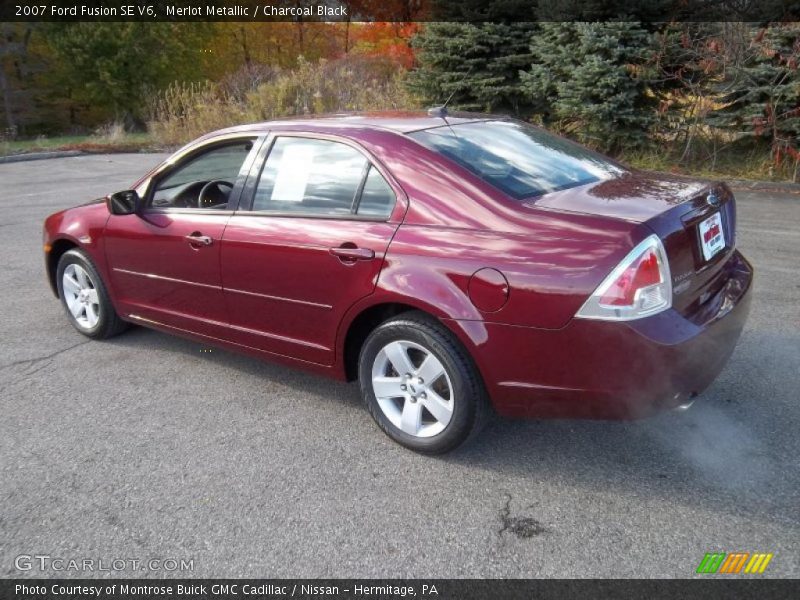 Merlot Metallic / Charcoal Black 2007 Ford Fusion SE V6