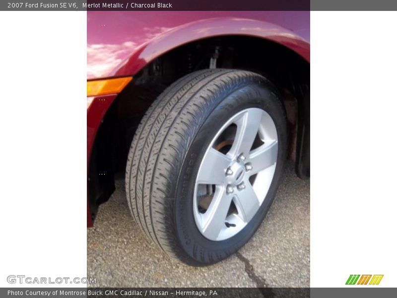 Merlot Metallic / Charcoal Black 2007 Ford Fusion SE V6