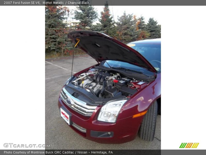 Merlot Metallic / Charcoal Black 2007 Ford Fusion SE V6