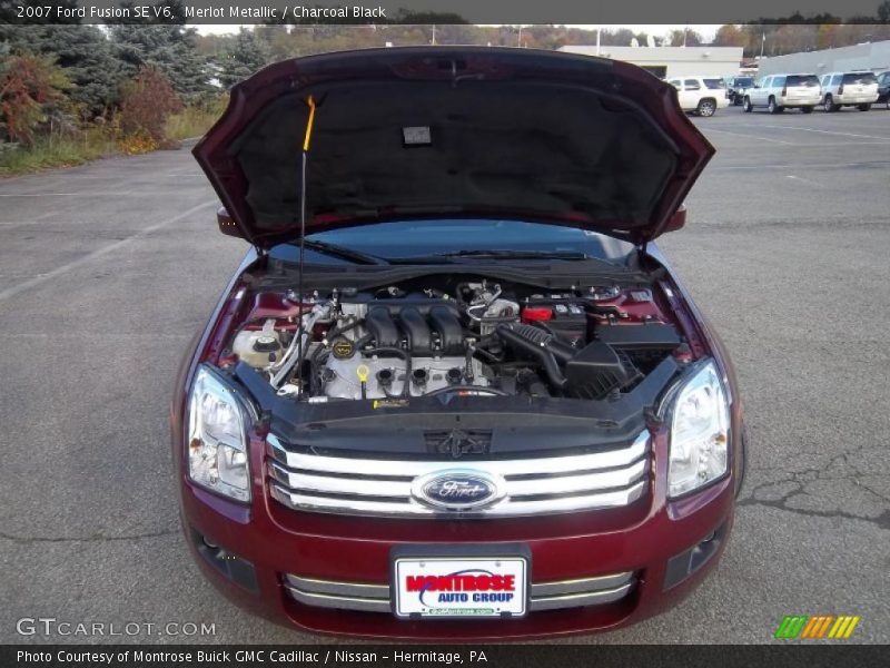 Merlot Metallic / Charcoal Black 2007 Ford Fusion SE V6