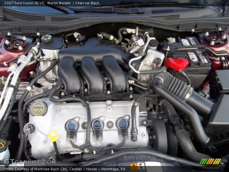Merlot Metallic / Charcoal Black 2007 Ford Fusion SE V6