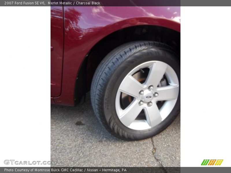 Merlot Metallic / Charcoal Black 2007 Ford Fusion SE V6