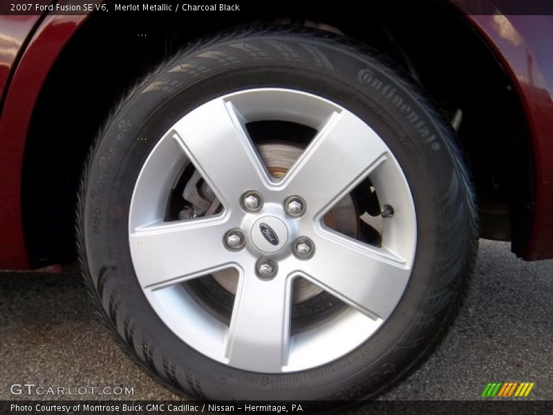 Merlot Metallic / Charcoal Black 2007 Ford Fusion SE V6