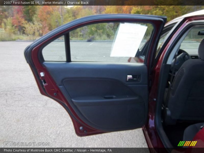 Merlot Metallic / Charcoal Black 2007 Ford Fusion SE V6