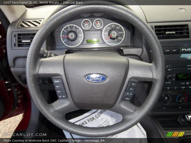 Merlot Metallic / Charcoal Black 2007 Ford Fusion SE V6