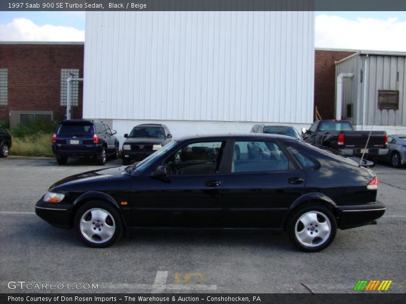 Black / Beige 1997 Saab 900 SE Turbo Sedan