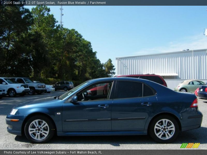 Fusion Blue Metallic / Parchment 2006 Saab 9-3 2.0T Sport Sedan