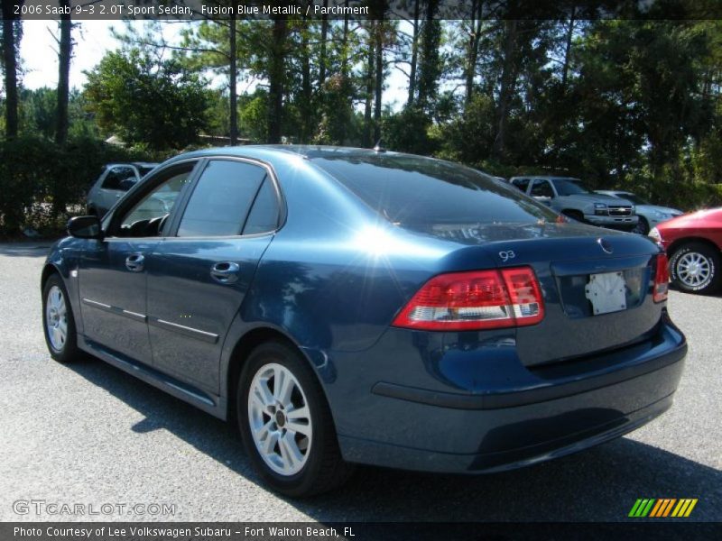 Fusion Blue Metallic / Parchment 2006 Saab 9-3 2.0T Sport Sedan