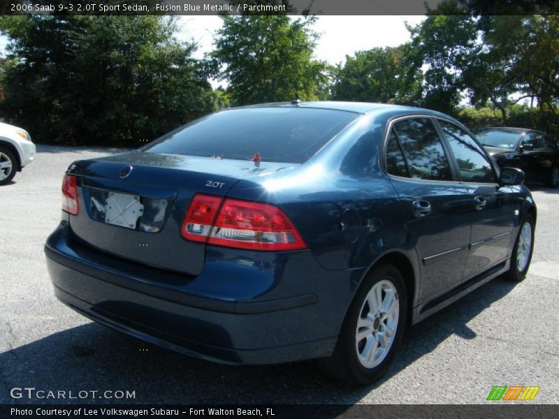 Fusion Blue Metallic / Parchment 2006 Saab 9-3 2.0T Sport Sedan