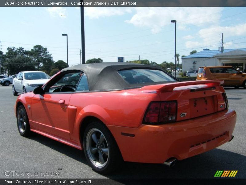 Competition Orange / Dark Charcoal 2004 Ford Mustang GT Convertible