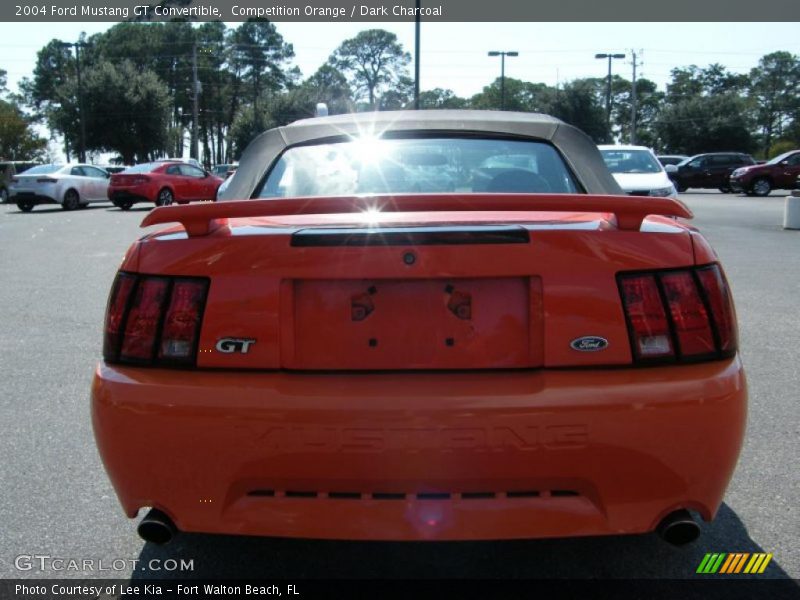 Competition Orange / Dark Charcoal 2004 Ford Mustang GT Convertible