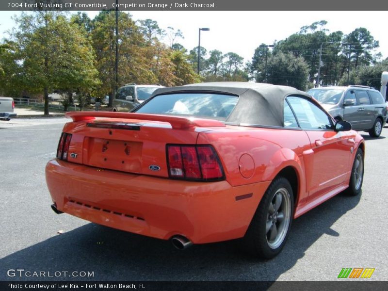 Competition Orange / Dark Charcoal 2004 Ford Mustang GT Convertible