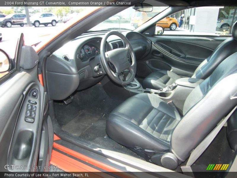 Dark Charcoal Interior - 2004 Mustang GT Convertible 