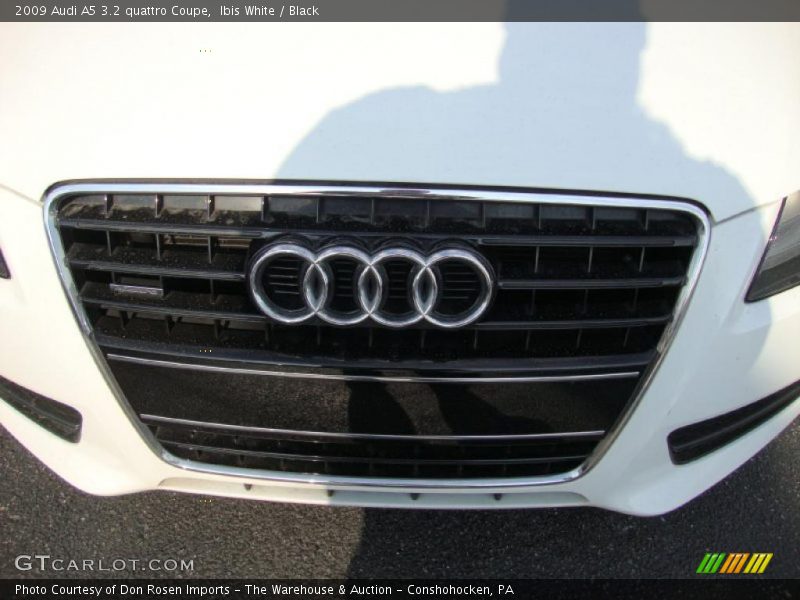 Ibis White / Black 2009 Audi A5 3.2 quattro Coupe