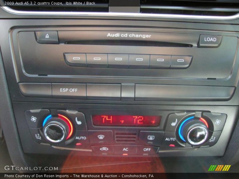 Ibis White / Black 2009 Audi A5 3.2 quattro Coupe