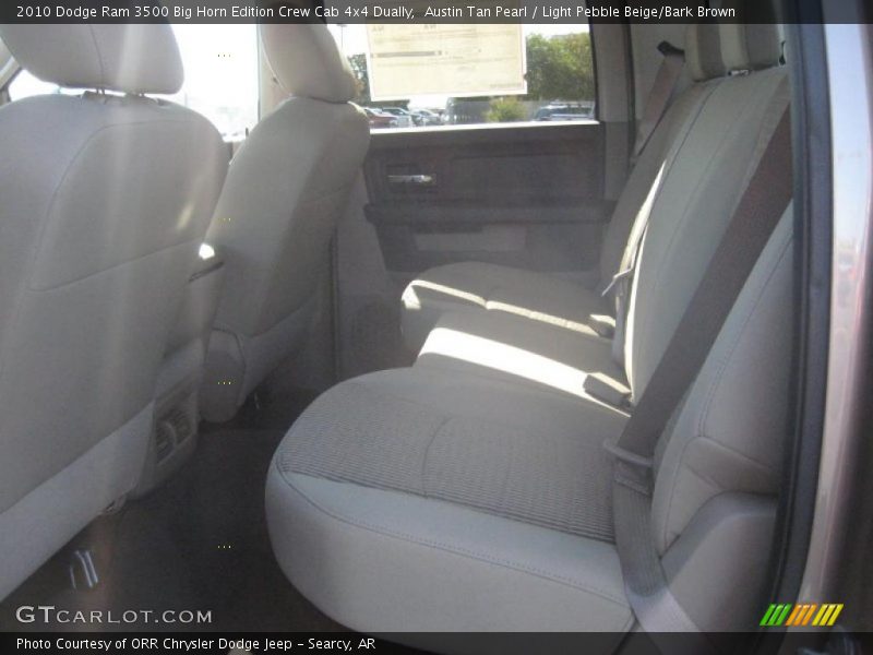 Austin Tan Pearl / Light Pebble Beige/Bark Brown 2010 Dodge Ram 3500 Big Horn Edition Crew Cab 4x4 Dually