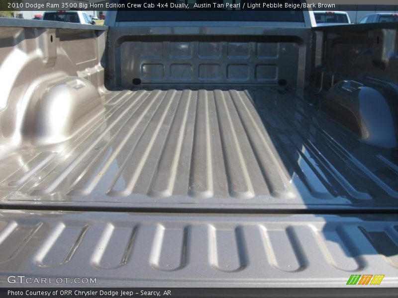 Austin Tan Pearl / Light Pebble Beige/Bark Brown 2010 Dodge Ram 3500 Big Horn Edition Crew Cab 4x4 Dually