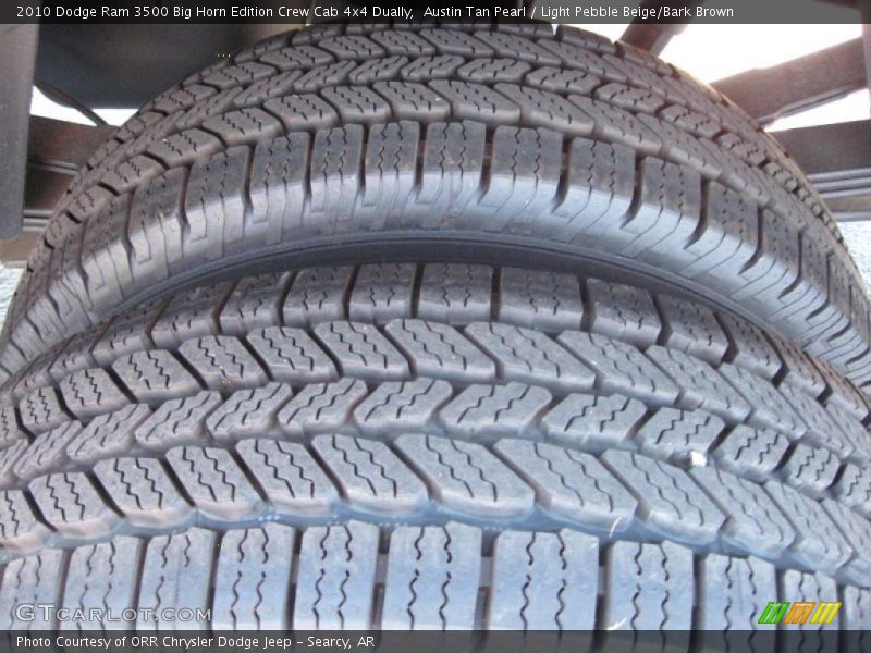 Austin Tan Pearl / Light Pebble Beige/Bark Brown 2010 Dodge Ram 3500 Big Horn Edition Crew Cab 4x4 Dually