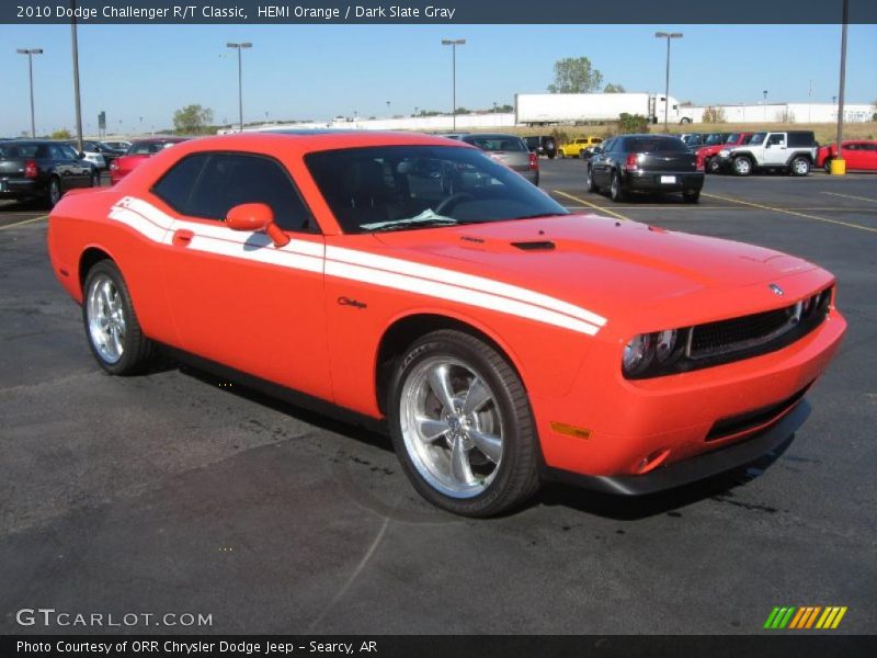 HEMI Orange / Dark Slate Gray 2010 Dodge Challenger R/T Classic