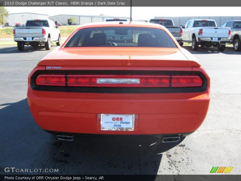 HEMI Orange / Dark Slate Gray 2010 Dodge Challenger R/T Classic