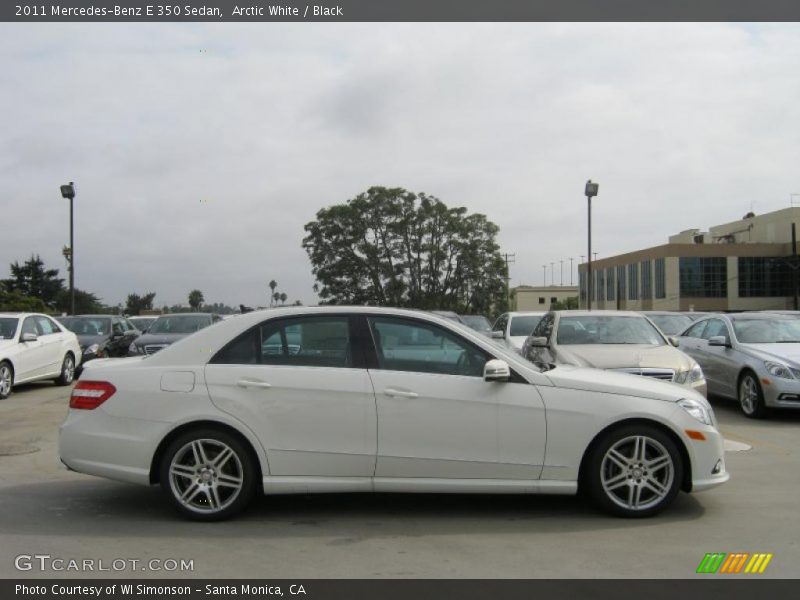 Arctic White / Black 2011 Mercedes-Benz E 350 Sedan