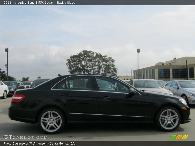 Black / Black 2011 Mercedes-Benz E 550 Sedan