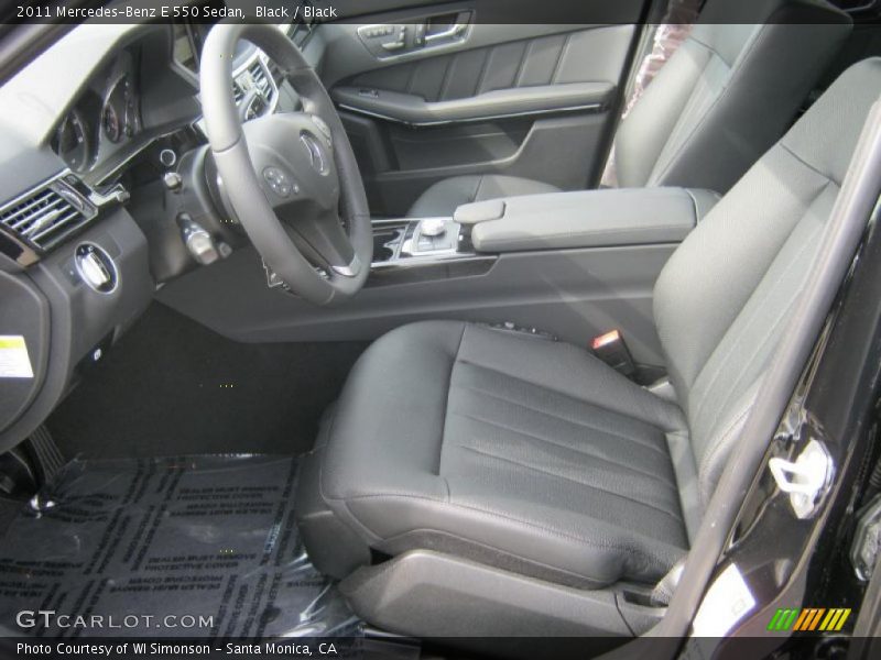 Black Interior - 2011 E 550 Sedan 