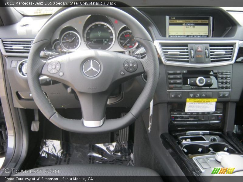 Dashboard of 2011 E 550 Sedan