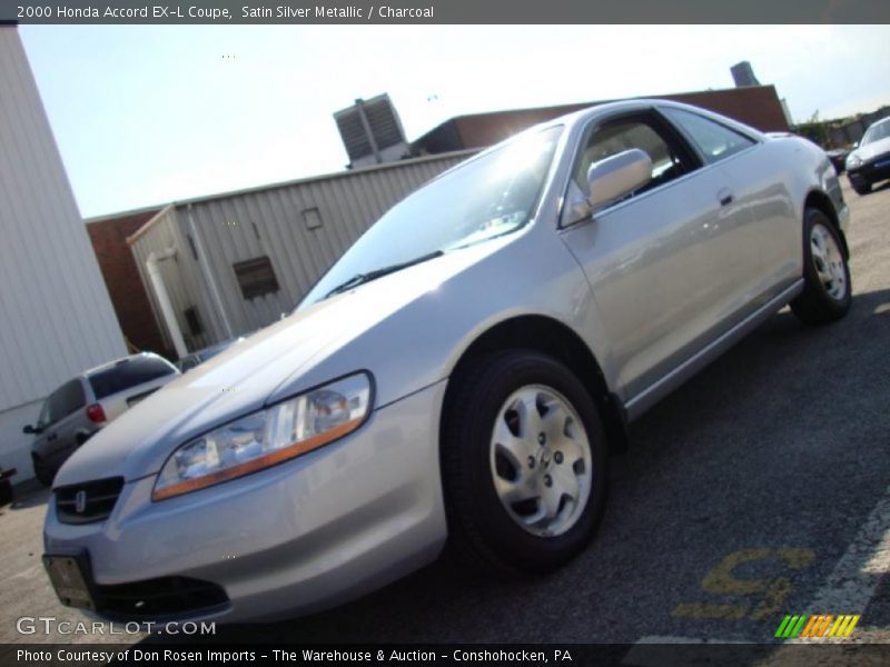 Satin Silver Metallic / Charcoal 2000 Honda Accord EX-L Coupe