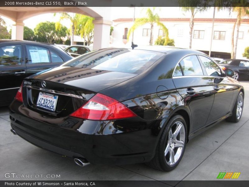 Black / Black 2008 Mercedes-Benz CLS 550