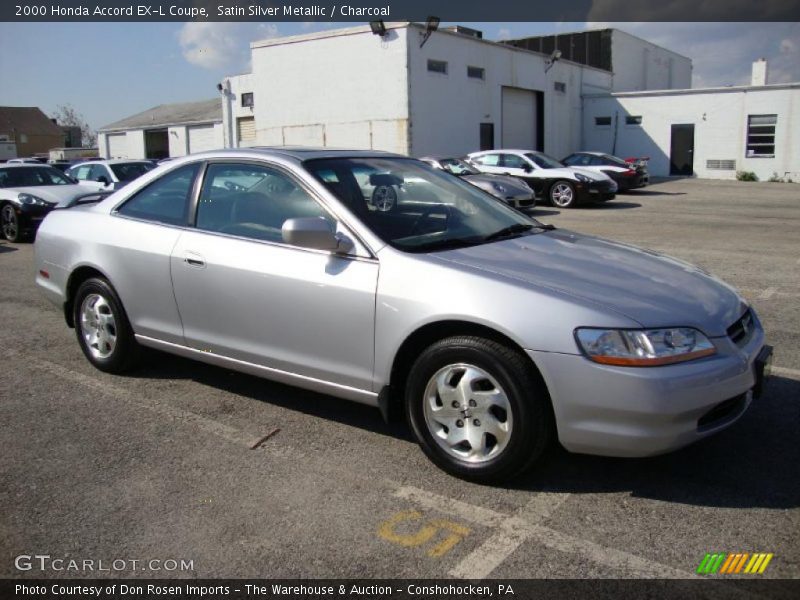Satin Silver Metallic / Charcoal 2000 Honda Accord EX-L Coupe