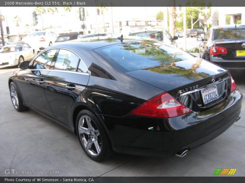 Black / Black 2008 Mercedes-Benz CLS 550