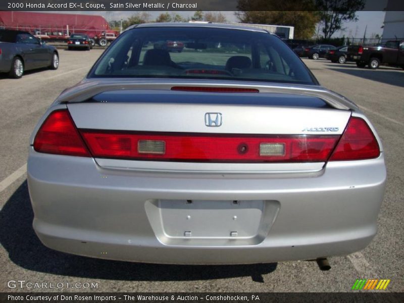 Satin Silver Metallic / Charcoal 2000 Honda Accord EX-L Coupe
