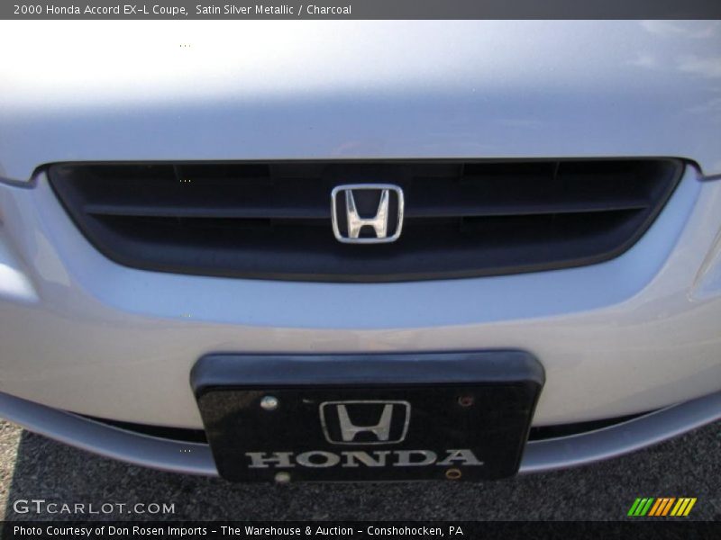 Satin Silver Metallic / Charcoal 2000 Honda Accord EX-L Coupe