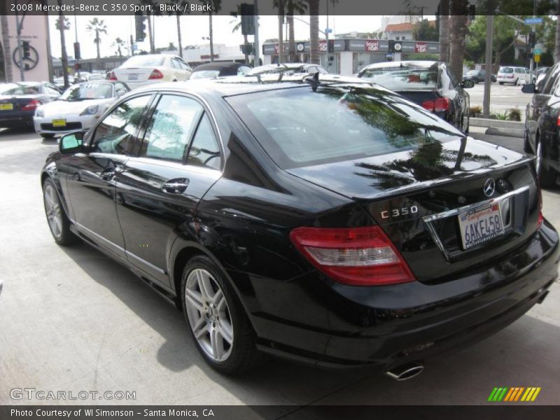Black / Black 2008 Mercedes-Benz C 350 Sport