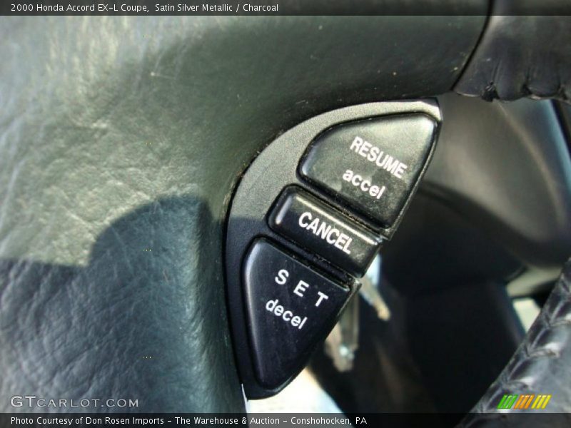 Satin Silver Metallic / Charcoal 2000 Honda Accord EX-L Coupe