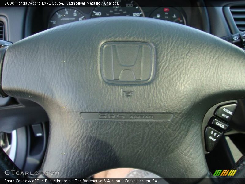 Satin Silver Metallic / Charcoal 2000 Honda Accord EX-L Coupe
