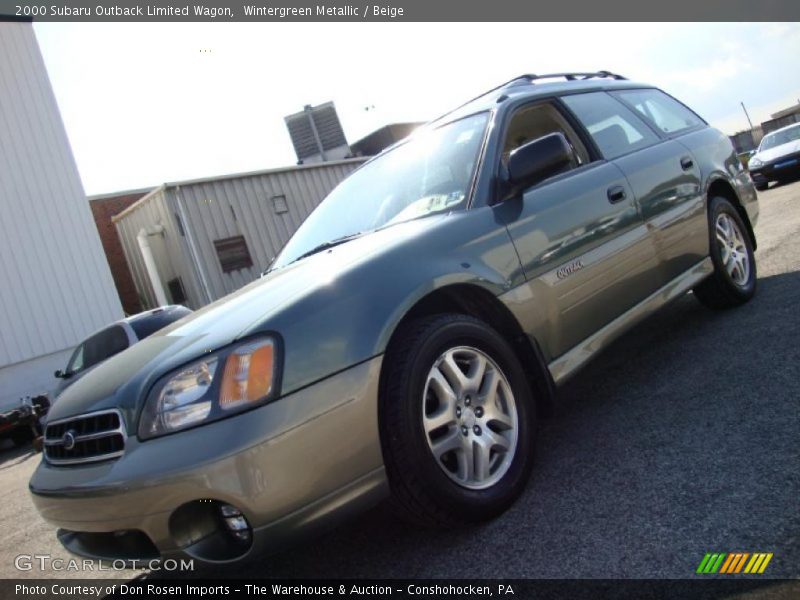 Wintergreen Metallic / Beige 2000 Subaru Outback Limited Wagon
