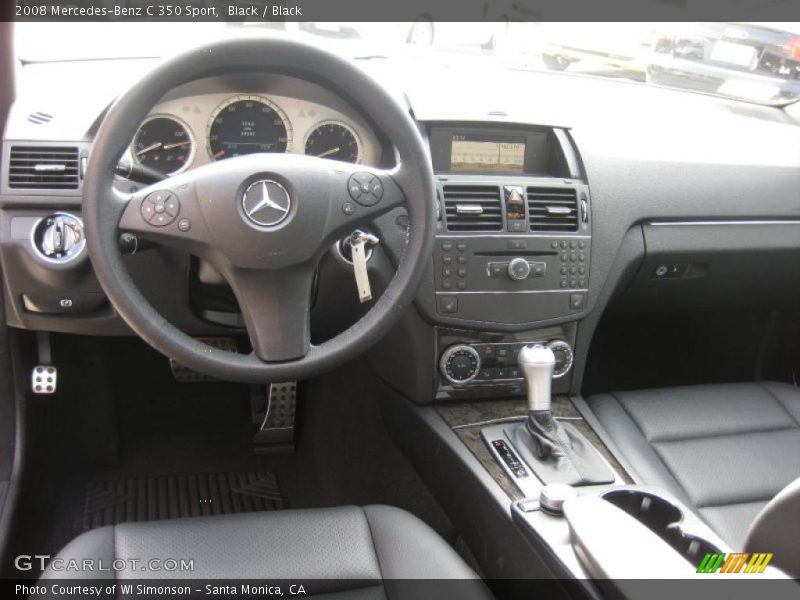 Black / Black 2008 Mercedes-Benz C 350 Sport