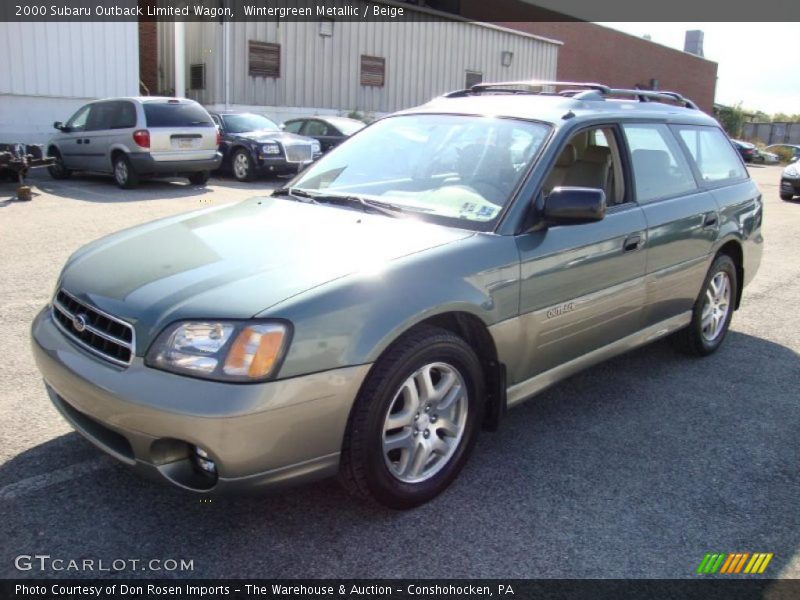 Wintergreen Metallic / Beige 2000 Subaru Outback Limited Wagon