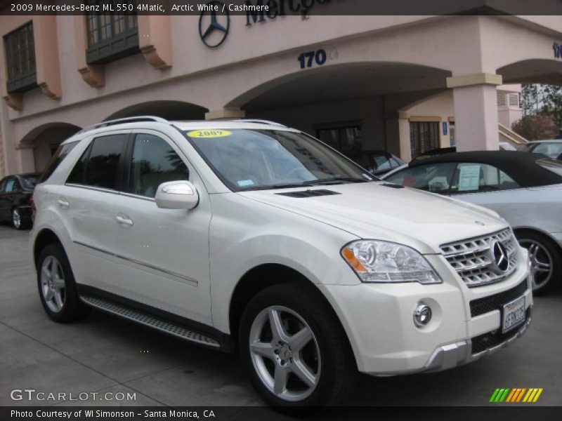 Arctic White / Cashmere 2009 Mercedes-Benz ML 550 4Matic