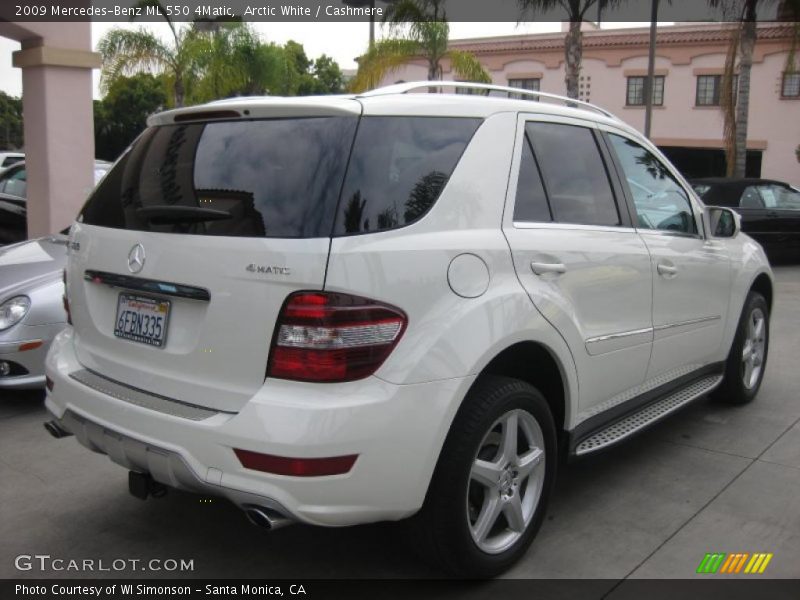 Arctic White / Cashmere 2009 Mercedes-Benz ML 550 4Matic