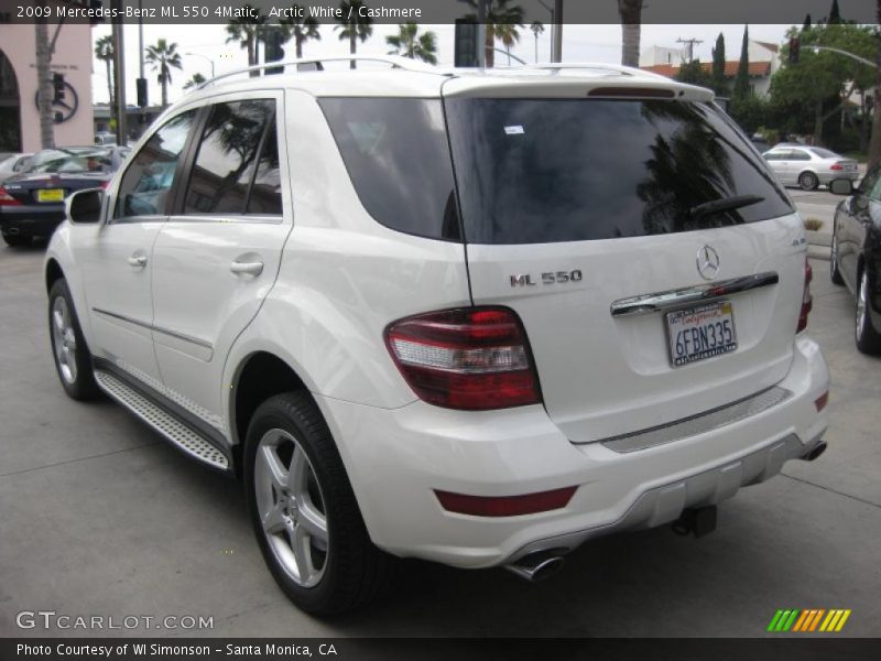Arctic White / Cashmere 2009 Mercedes-Benz ML 550 4Matic