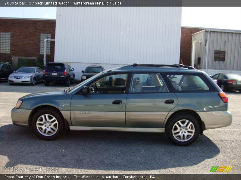 Wintergreen Metallic / Beige 2000 Subaru Outback Limited Wagon