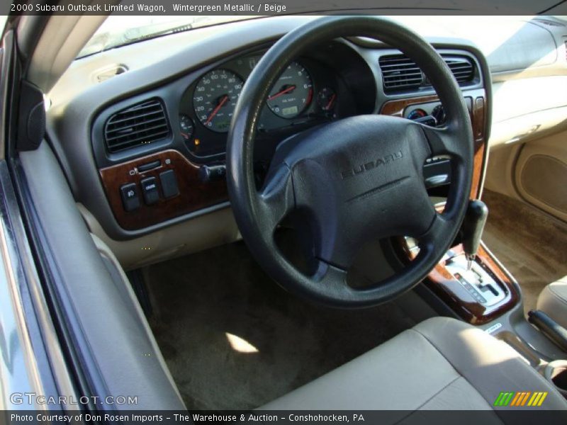 Wintergreen Metallic / Beige 2000 Subaru Outback Limited Wagon