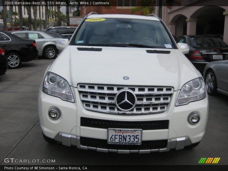 Arctic White / Cashmere 2009 Mercedes-Benz ML 550 4Matic