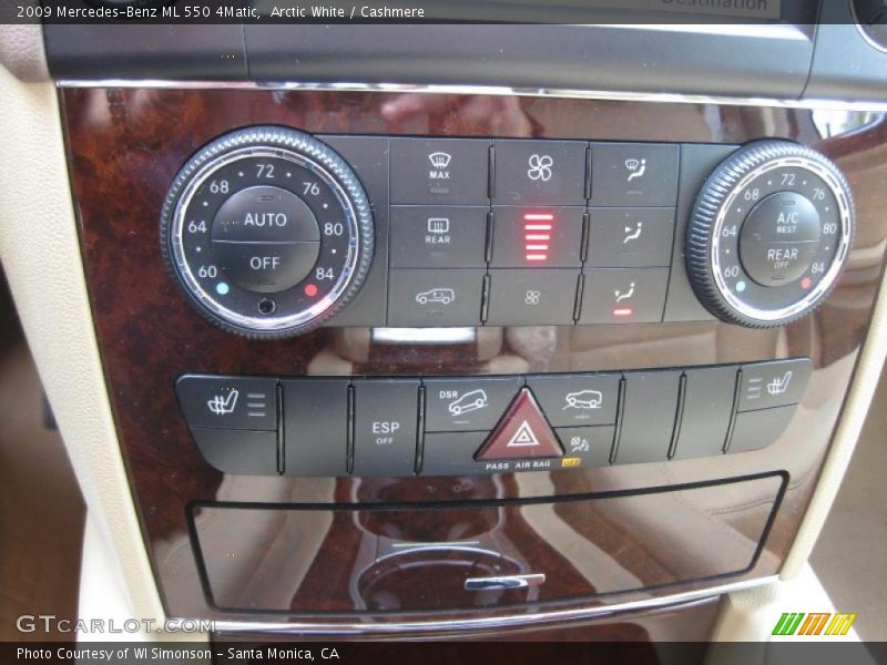 Arctic White / Cashmere 2009 Mercedes-Benz ML 550 4Matic